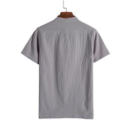 Men's T-Shirts Amazon Summer Men's Fashion Casual Pure T-shirt Chinese Style Short Sleeved T-shirtMen's