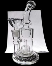 2024 HUAWEI High quality Torus Glass Bongs USA hookahs Recycler smoking glass Water Pipe ab egg dab rigs 14.4 mm Joint