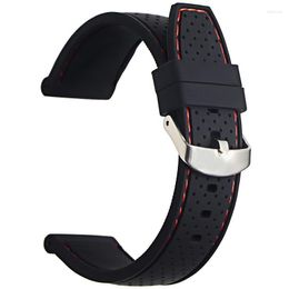 Watch Bands Silicone Watchband 22mm Band Accessories Strap Rubber Bracelet Belt Waterproof 2022 High Quality Hele22