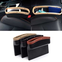 Car Seat Seam Storage Box Multifunction Auto Seat Gap Plastic Organiser Holder for Universal Automobile Decoration Leather