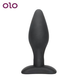 OLO Anal Plug Butt Black sexy Toys for Men Women Gay Prostate Massager Adult Products