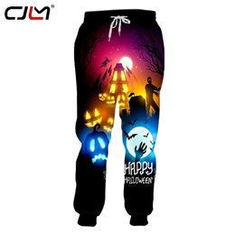 Erkek Cadılar Bayramı Pantolon 3D Baskı Jogging Pants Korku Kalesi Cadılar Bayramı Partisi Büyük Kod Hip Hop Street Giyim 220623