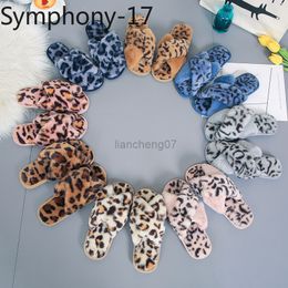 Faux Fur Cotton shoes household shoes wool slippers women autumn winter flat bottomed home floor slippers open toe slippers G220816