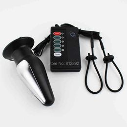 Nxy Sex Anal Toys Extreme Electro Bult Plug Therapy Electric Shock Electrical Stimulation Medical Toys 1220