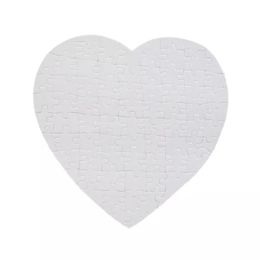 75 Piece Paper Cardboard Sublimation Love Heart Blank Puzzle DIY Craft Jigsaw Puzzles Blanks for Couples Family Women Men