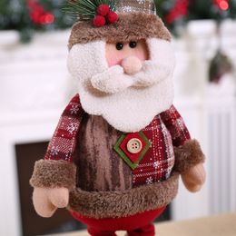 Santa Claus Snowman Christmas Doll Christmas Decorations for Home Xmas Tree Pendants Ornaments Navidad Noel Gifts Year Decor 201203