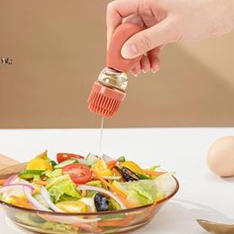 Salad Tools Measuring bottle pressure anti-scale oil brush high temperature resistant silicone brush head barbecue brushs Inventory GCE13835