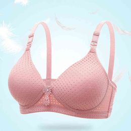 Bras For Women Underwear Wire Free B C Cup For Big Breast Ladies Push Up Breathable Thin Cup Lingerie Bras brasserie Bralette L220726