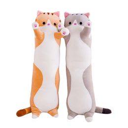 NEW Cute 50cn Plush Cat Doll Soft Stuffed Kitten Pillow Children Knee Pillows Sleep Long mom cat Plush Toys Gift for Kids Girlfriend sxjun8