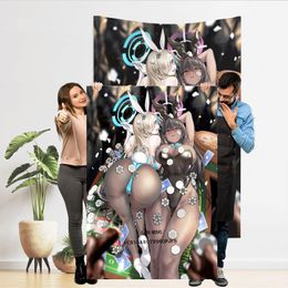 Tapestries Anime Tapestry Chaser On Board Sexy Poster Hentai Lingerie Milf Wall Hanging Adult Bunnysuit H Merch