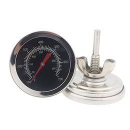Stainless Steel Oven Thermometers Round Scale Barbecue Household Temperature Detector Tools