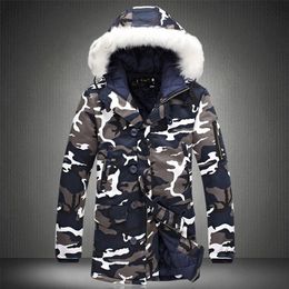 Winter Jacket Men Camouflage Army Thick Warm Coat Men's Parka Coat Male Fashion Hooded Parkas Men M-4XL Plus Size 201127