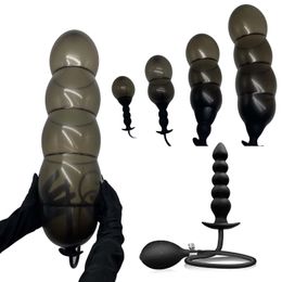 50cm*14cm Inflatable Dildo Anal Plug Built-in pillar Huge Butt Vagina Anus Expansion Prostate Massage Ass Dilator sexy Toy