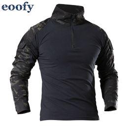 Male Military Uniform Tactical Long Sleeve T Shirt Men Camouflage Army Combat Airsoft Paintball Clothes Multicam Top 220728