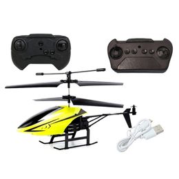 L38E 2 Channel Mini USB RC Helicopter Remote Control Aircraft Drone Model with Light 220321