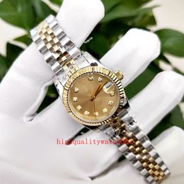 Top Quality Women's Watches 31mm 36mm Yellow Diamond Dial 79773 126231 Two Tone GoldStainless Steel bracelet ETA 2813 Movement Automatic Ladies Watch