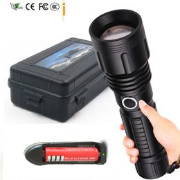 New XHP70 Powerful LED Flashlight Aluminium With Zoom And Waterproof IPX6 Litwod Power Supply 18650 Or 26650 Battery Flash Bulb 20W