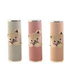 Packing Empty Bottle New Products 12.1mm Calibre Round Shape DIY Bear Style Pink Yellow Green Lipstick Tube Refillable Cosmetic Portable Packaging Container