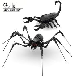 Magical Creepy Spider Araneid Scorpion MOC Building Blocks Model DIY Educational Constuction Toys Children Christmas Gifts 220715