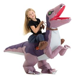 Halloween PARTY props children's performance costume Dilophosaurus mount party supplies funny dinosaur inflatable suit