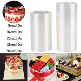 1 Roll Cake Surround Film Transparent Cake Collar Kitchen Acetate Cake Chocolate Candy Baking Durable 10121520 cm Accessories 220815