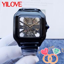 Mens Luxury Quartz Watch For Sports Designer Multifunctional Clock Gear Machine Outdoor Sports Stainless Steel Waterproof Wristwatch