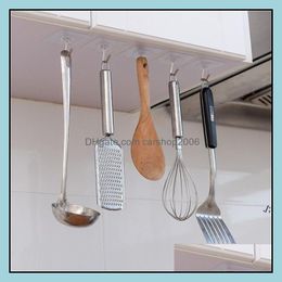 Hooks Rails Home Storage Organization Housekee Garden Transparent Strong Self Adhesive Door Wall Hangers Hook Suction Heavy Load Rack Cup