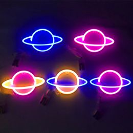 Led Neon Sign Light SMD2835 Indoor Night Planet Space Mixed Color For Holiday Xmas Party Wedding Table Decorations