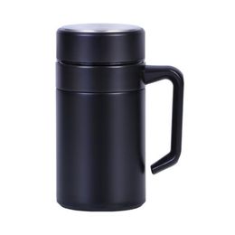 400ML High Quality Thermo Mug Stainless Steel Vacuum Flasks With Handle Thermocup Office Thermoses For Tea Insulated Cup Y200107