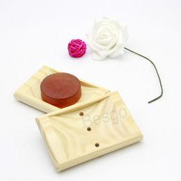 Wooden Soap Dishes Bathroom Soaps Tray Soap Drain Plate Bathing Supplies Container BH5215 TYJ