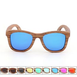 Wooden frame Sunglasses men Glasses Brand Designer Metal Frame Shades Sun glasses