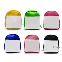 Sublimation Storage Bags Multicolor Heat Printing Schoolbag Customized DIY Kids Bag by sea GCB14613