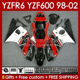 Karosserierahmen für Yamaha YZF-600 YZF R6 R 6 600CC YZFR6 1998 1999 00 01 02 Karosserie 145Nr