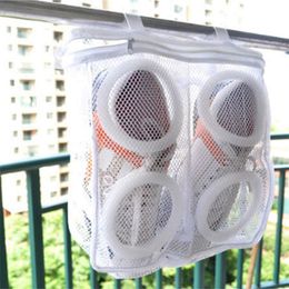 Laundry Bags 1PC Lazy Shoes Washing Hanging Dry Mesh Bag Home Using Underwear Bra Clothes Net Protect Wash