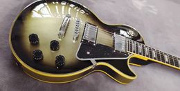 Yellow logo, silver-yellow shiny body, rosewood fingerboard, guitar sold in stock