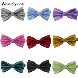 Bow Ties Landuxiu Mens Tie Butterfly Knot Man Accessories Luxurious For Men Cravat Formal Commercial Suit Wedding Gifts Bowtie Fred22