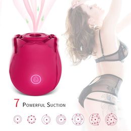 New Rose Sucking Vibrator Vagina Vibrating Intimate Nipple Sucker Oral Licking Clitoris Stimulation Powerful sexy Toys for Women