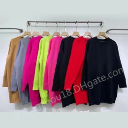 Medium Length Pullover Women's Sweater Round Neck Desinger Sweater Free Size