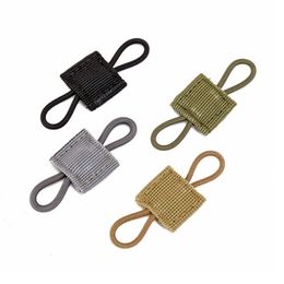 Outdoor Tactical Molle Ribbon Buckle Binding Retainer for Antenna Stick Pipe Elastic Rope Webbing Buckle