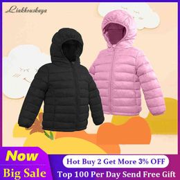 New Fashion Winter Children Jacket Boy And Girls Jackets Kids Hooded Outerwear Warm Jacket Teen Jacket In Stock J220718