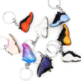 37 style Basketball Shoes Keychains Trendy 37 Styles PVC Sport Shoe Key Chain Cute Mini Keychain Classic Accessories