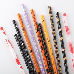 9inches Halloween PP straws Wholesale Blanks 50pcs Pack Christmas Stright Straw for 20oz 30oz tumblers DOMIL106-1955