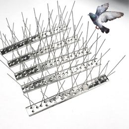 Other Bird Supplies Stainless Steel Spikes Eco-Friendly Anti Climb Guard Security Fence Wall Garden Intruder Repellent Burglar tool