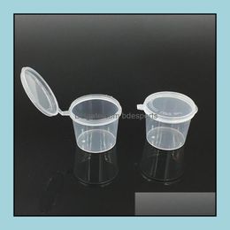 1Oz Box Disposable Plastic Portion Cup Connt Sauce Snack Souffle Dressing Jello S Cups Containers Packing Boxes Drop Delivery 2021 Office