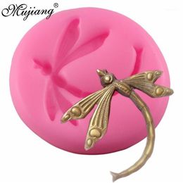 dragonfly cake NZ - Mujiang Dragonfly Silicone Mold Fondant Cake Decorating Tools Candy Chocolate Molds 3D Craft Soap Jewelry Pendant Resin Moulds1264o