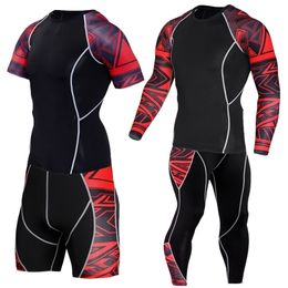 Men Compression Sets Tracksuits Mens Sport Suit Quick Dry Running sets Clothes Sports Joggers Sportswear Gym Fitness Man Set 201116