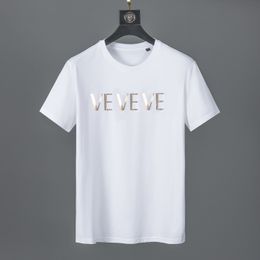 Fashion Mens Designer T Shirt Top Quality Hip hop Style Short Sleeve Young Boys Cool Pattern Print Tees Black