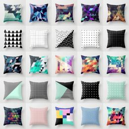 Cushion/Decorative Pillow Nordic Geometric Ins Chair Backrest Bed HeadCushion/Decorative