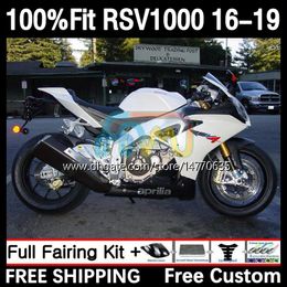 Injection mold Fairings For Aprilia RSV4 RSV 1000 RSV-1000 RSV1000 R RR 16 17 18 19 Bodywork 5DH.6 RSV1000RR 2016 2017 2018 2019 RSV1000R 16-19 OEM Body gloss white