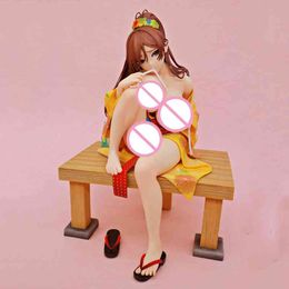 adult doll japan UK - 20cm Native FROG with You At The Fireworks Fuka Kirihara PVC Action Figure Japanese Anime Sexy Girl Model Toys Adult Doll